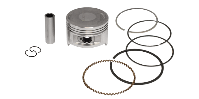 KIT PISTON TX 200 / CR5 200 / XL 200 / TTR200 / TTX200 / GENESIS SX2 200 / FORMULA LX 200 / TT DS 200 /BERA GBR 200/ (0.25)